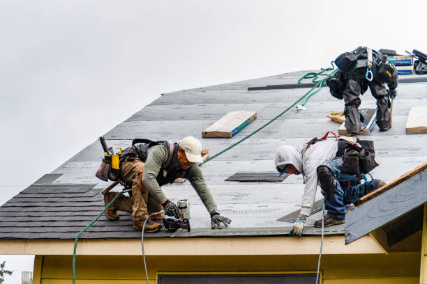 Professional Gutter Installation technician working in Geneva, IL